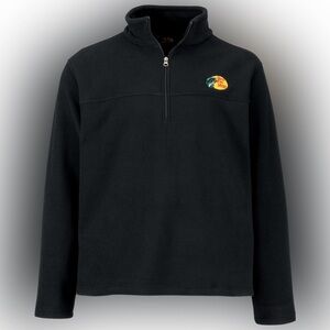 Bass Pro Shops Black Fleece Quarter-Zip Pullover Men’s Logo Outdoor XXL Like New